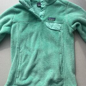 Patagonia Women's Teal Cowl Neck Sweater